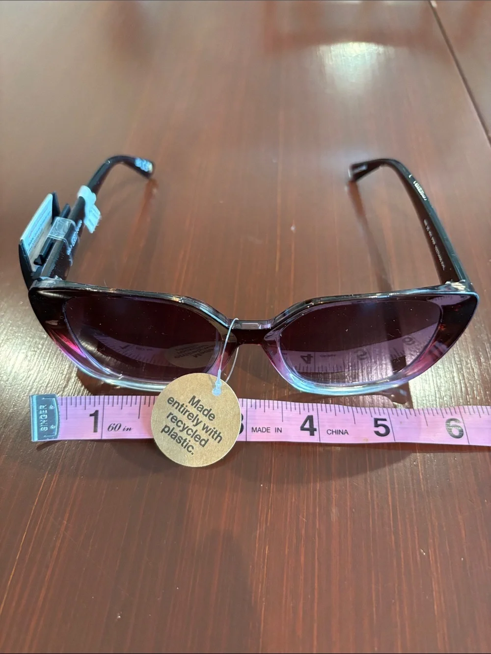 Nine West Butterfly tortoise shell gradient purple:pink frame & lens,CAT 3